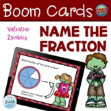 Identify Fractions | Valentine Zombies Pie-style visual