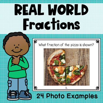 Preview of Identify Fractions in the Real World - Fractions of a Set and Area Model Lesson