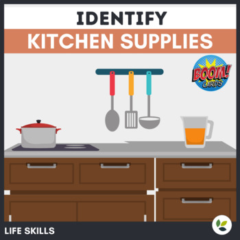 Preview of Identify Kitchen Supplies | Boom Cards