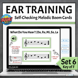 Identify Melodic Patterns Music Boom Cards Key of F | Set 