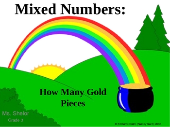 Preview of Identify Mixed Numbers of Gold