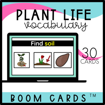 Preview of Identify Parts of a Plant | BOOM™ Cards | Special Education 