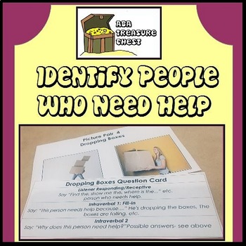 Preview of Identify People Who Need Help- ABA, Autism Social Skills
