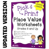 Identifying Place Value Worksheets Standard Expanded Word 