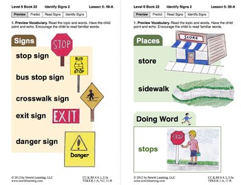 Preview of Identify Signs 2: Lesson 5, Book 22 (Newitt Nonfiction Series)