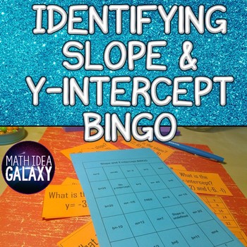 Preview of Identify Slope and y-intercept Bingo