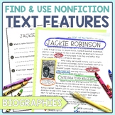 Nonfiction Text Features - Reading Passages Worksheets - B