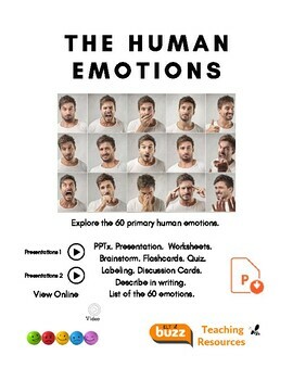 Preview of Identify The Emotions. Adjectives. Vocabulary. PPTx. Quiz. Categories. ELA ESL