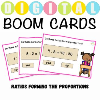 Preview of Identify The Ratio Forming The Proportion - Boom Cards™
