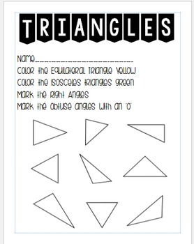 Preview of Identify Triangles