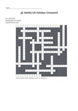 Identify US Holidays by Picture - Crossword