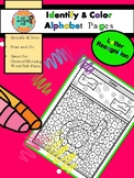 Identify and Color Alphabet Coloring Pages