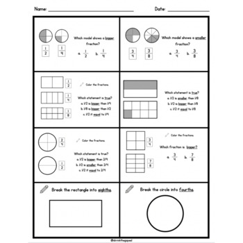 MA.3.FR.1.3 - Read and write fractions, including fractions