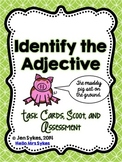 Adjective Task Cards, Print and Easel and Quick Assessment Freebie