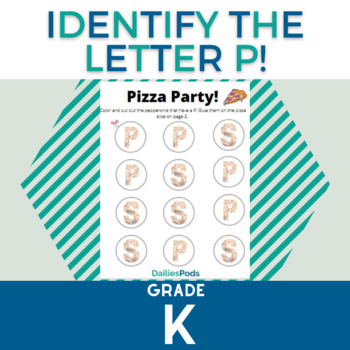 Preview of Identify the Letter P | Language Printable Activity