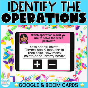 Preview of Identify the Operation Using Key Words | Addition & Subtraction | Digital