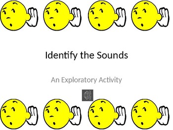 Preview of Identify the Sounds: An Exploratory Activity
