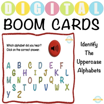 Preview of Identify the Uppercase Alphabets - Boom Cards™