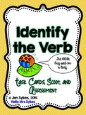 Verb Task Cards, Scoot Game, and Quick Assessment