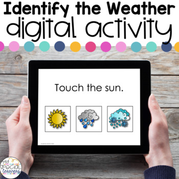 Preview of Identify the Weather FREEBIE - Digital Activity for Special Education