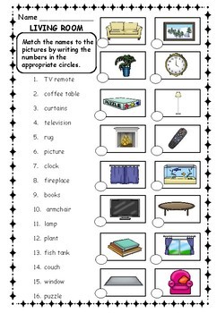 Things in a house - ESL worksheet by inlaong