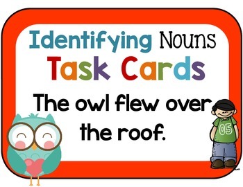 Preview of Nouns Task Cards