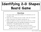 Identifying 2-D Shapes Board Game