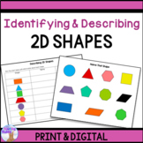 Identifying 2D Shapes - Print & Digital