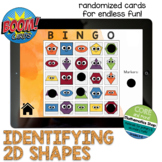 Identifying 2D Shapes Bingo Game - Distance Learning!