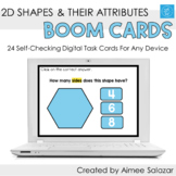 Identifying 2D Shapes & Their Attributes Boom Cards / Digi