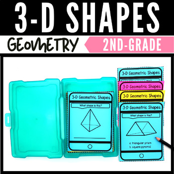 Preview of 3-D Shapes Task Cards for 2nd Grade