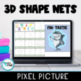 Identifying 3D Shape Nets Picture Pixel Art | Distance Learning