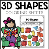 Identifying 3D Shapes Coloring Sheets