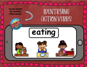 Preview of Identifying Action Verbs: Receptive Task in BOOM LEARNING