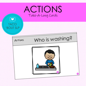 Preview of Identifying Actions Take-A-Long *INCLUDES BOOM DECK
