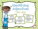 Identifying Adjectives Task Cards- Color & B&W