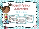 Identifying Adverbs Task Cards- Color & B&W