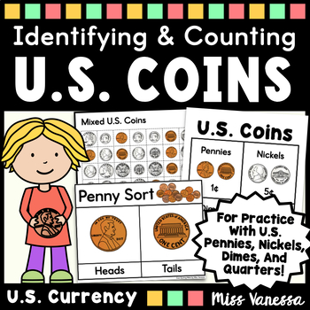 Preview of Identifying And Counting US Coins Activities Bundle