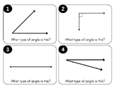 Identifying Angle Types Task Cards/Scoot