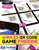 Identifying Angles Spring-Themed QR Code Math Center FREEBIE