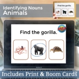 Identifying Animal Nouns Vocabulary | Speech Therapy Print