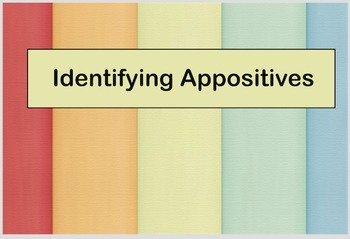 Preview of Identifying Appositives