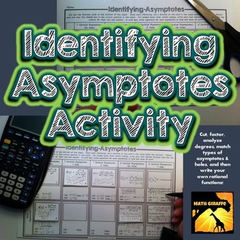 Identifying Asymptotes Activity by Math Giraffe | TpT