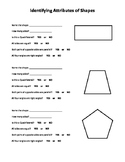 Identifying Attributes of Shapes