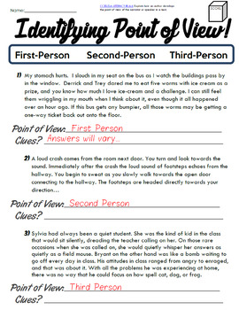 third person point of view essay