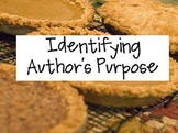 Identifying Author's Purpose PowerPoint & Practice Passage