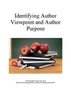 Preview of Identifying Author's Viewpoint and Author's Purpose