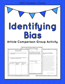 bias identifying activity group comparison worksheets sample