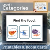 Identifying Categories 1 Printable and Boom Cards Speech T