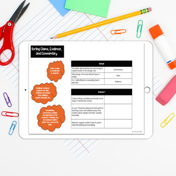 assessing claims and evidence assignment